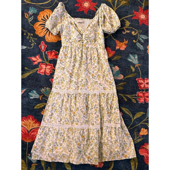 Taylor Floral Tiered Maxi Dress Size 16 - Picture 1 of 7